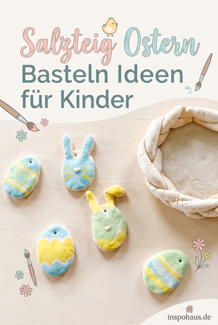Salzteig Ostern Basteln Ideen für Kinder