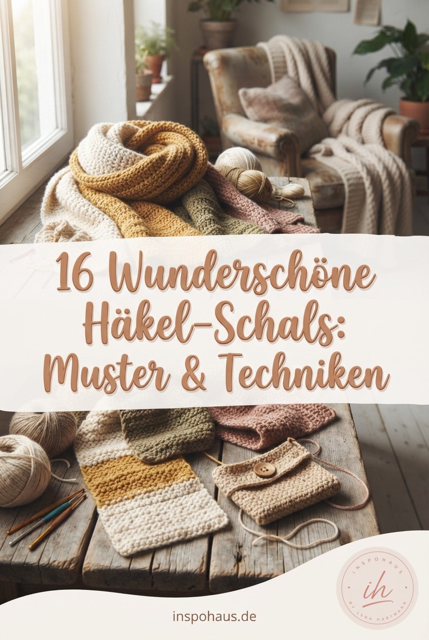 16 Wunderschöne Häkel-Schals: Muster & Techniken