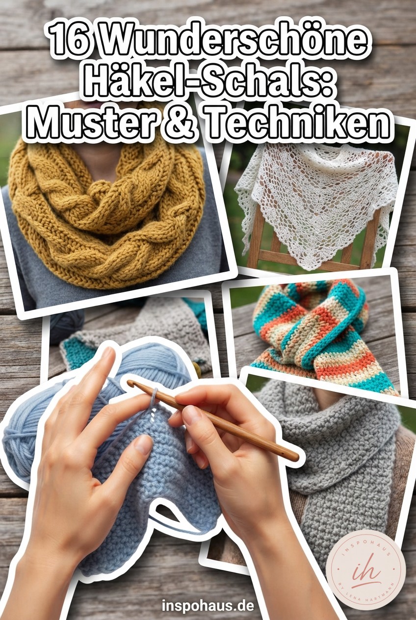 16 Wunderschöne Häkel-Schals: Muster & Techniken