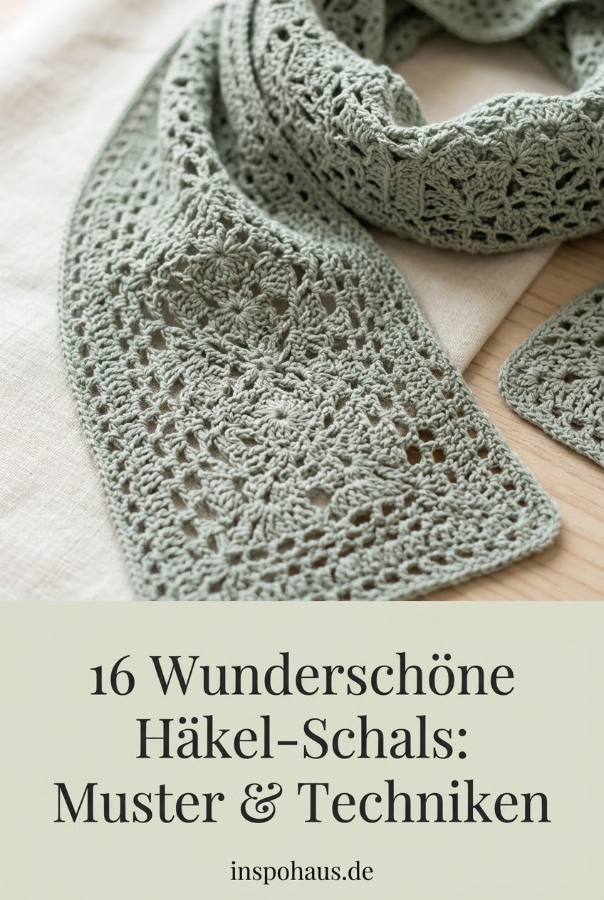 16 Wunderschöne Häkel-Schals: Muster & Techniken