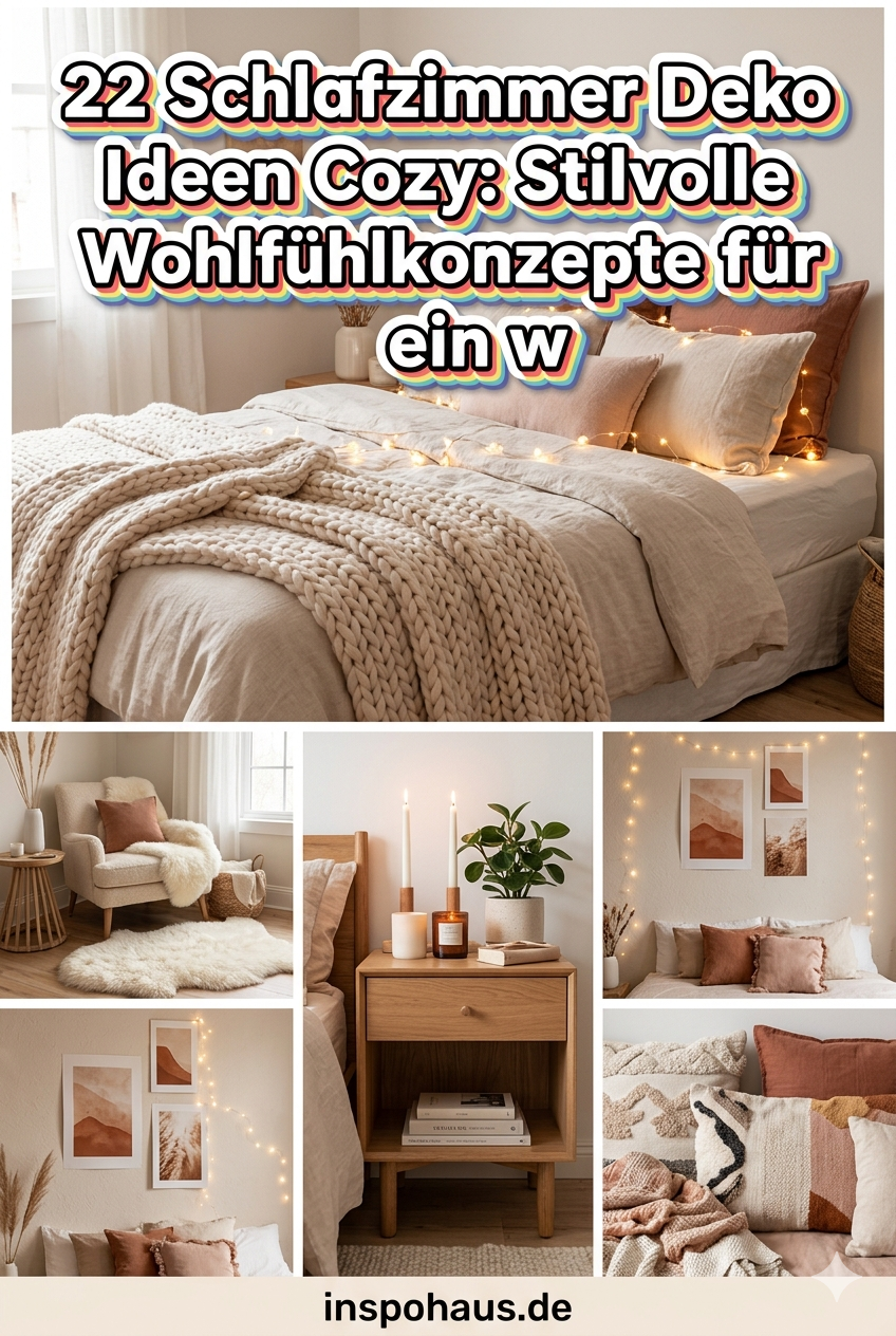 22 Schlafzimmer Deko Ideen Cozy: Stilvolle Wohlfühlkonzepte für ein warmes, ruhiges Schlafzimmer