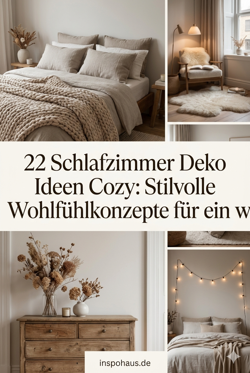 22 Schlafzimmer Deko Ideen Cozy: Stilvolle Wohlfühlkonzepte für ein warmes, ruhiges Schlafzimmer