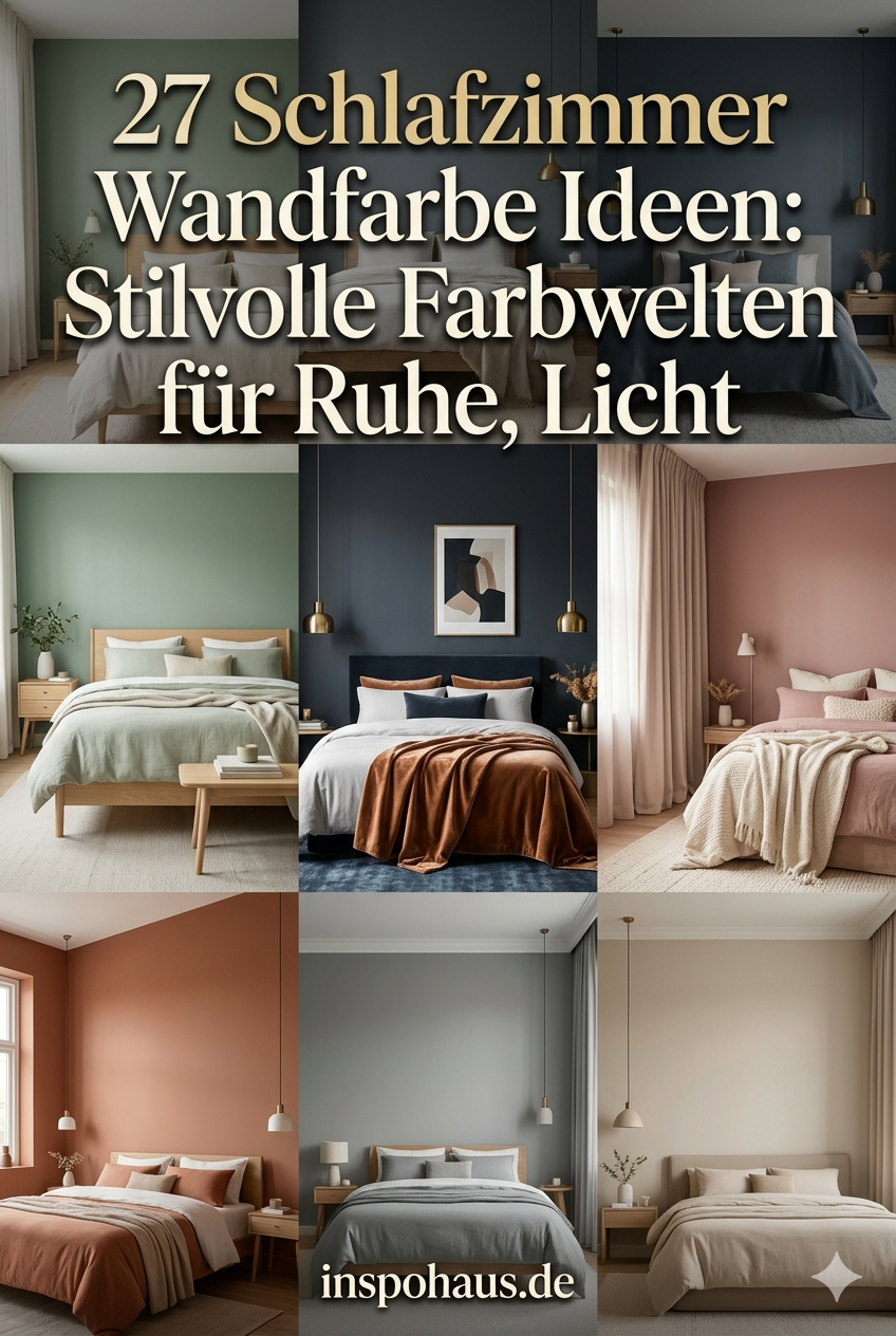 27 Schlafzimmer Wandfarbe Ideen: Stilvolle Farbwelten für Ruhe, Licht und Persönlichkeit