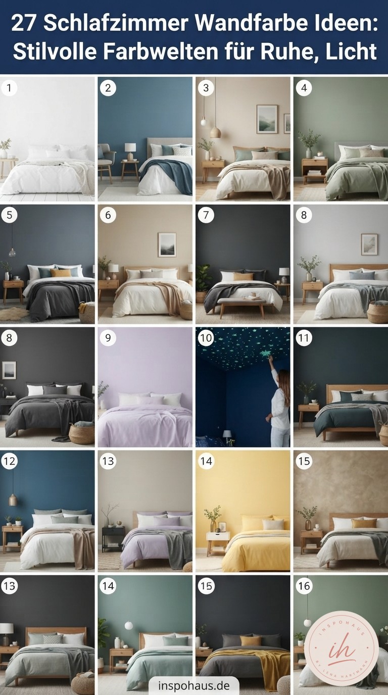 27 Schlafzimmer Wandfarbe Ideen: Stilvolle Farbwelten für Ruhe, Licht und Persönlichkeit