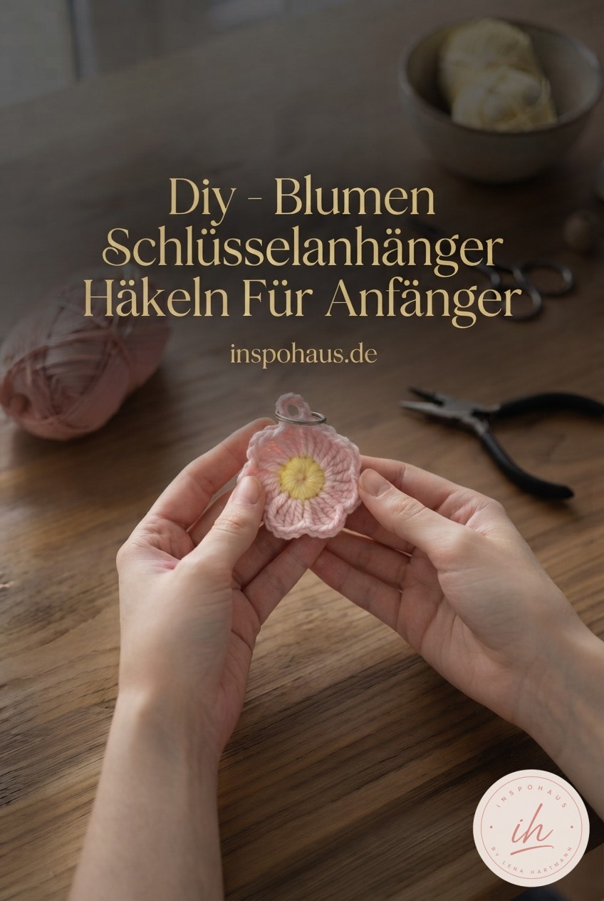 Diy - Blumen Schlüsselanhänger Häkeln Für Anfänger