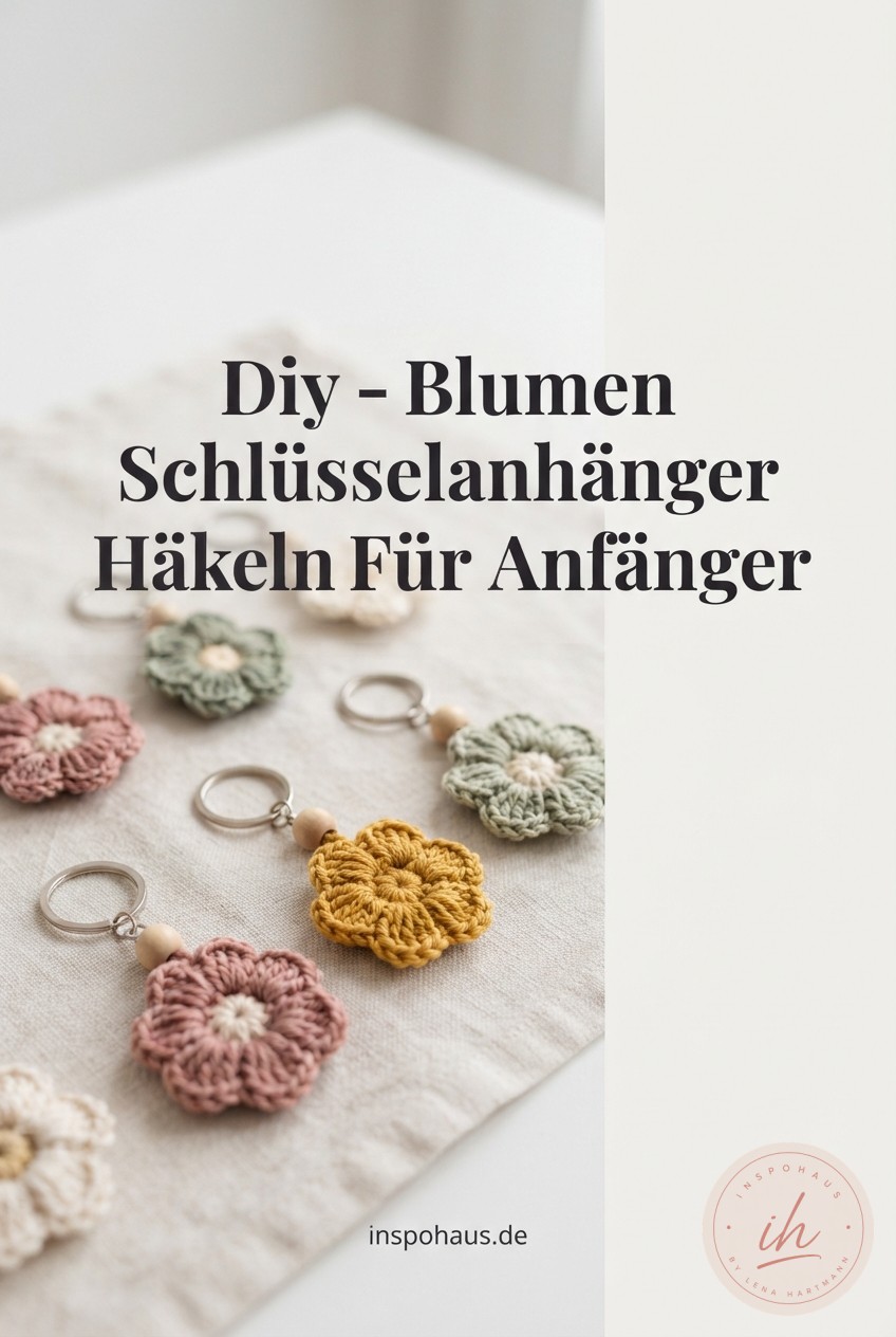 Diy - Blumen Schlüsselanhänger Häkeln Für Anfänger