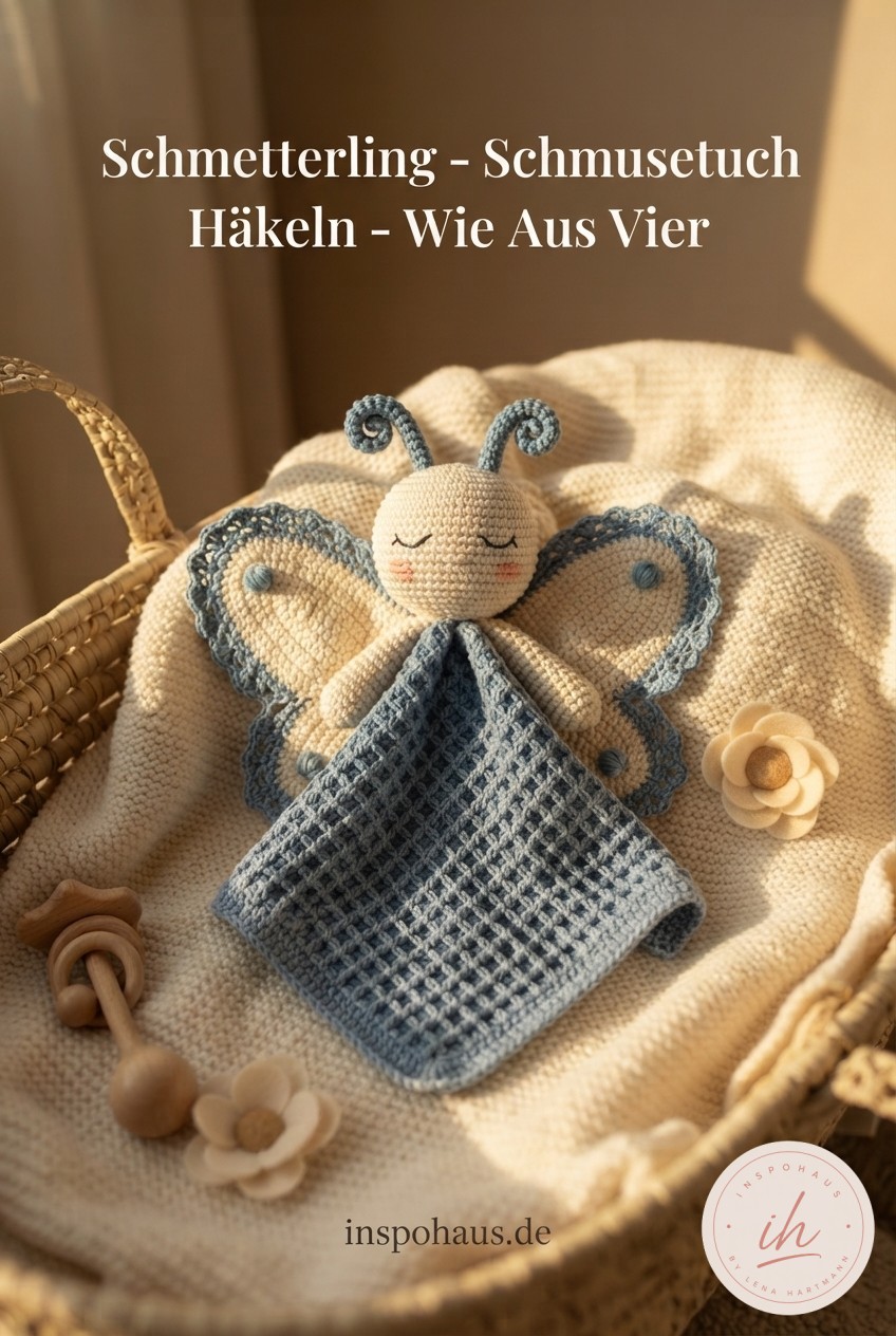 Schmetterling - Schmusetuch Häkeln - Wie Aus Vier