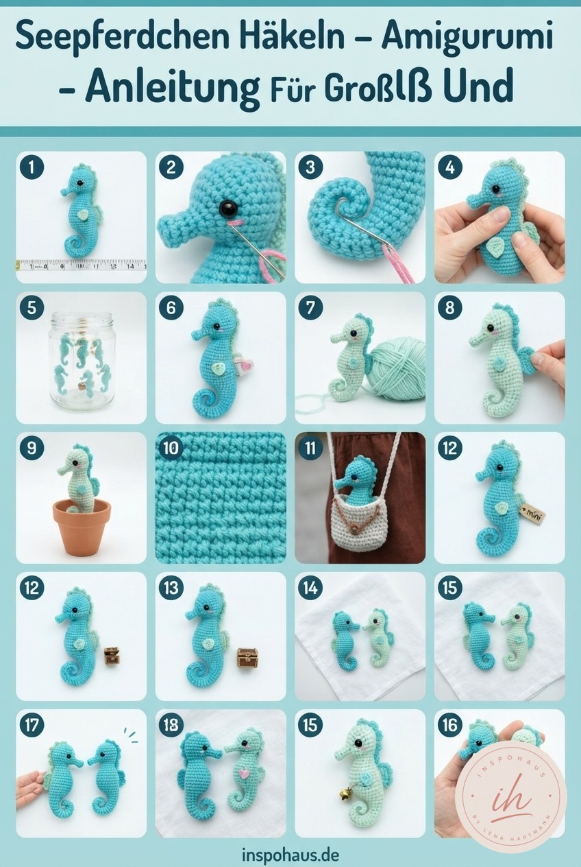 Seepferdchen Häkeln - Amigurumi - Anleitung Für Groß Und