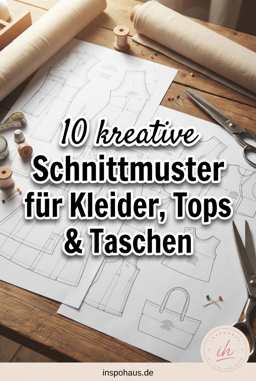 10 kreative Schnittmuster für Kleider, Tops & Taschen