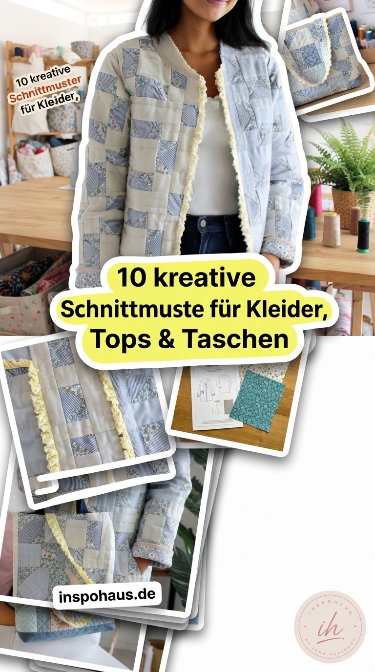 10 kreative Schnittmuster für Kleider, Tops & Taschen