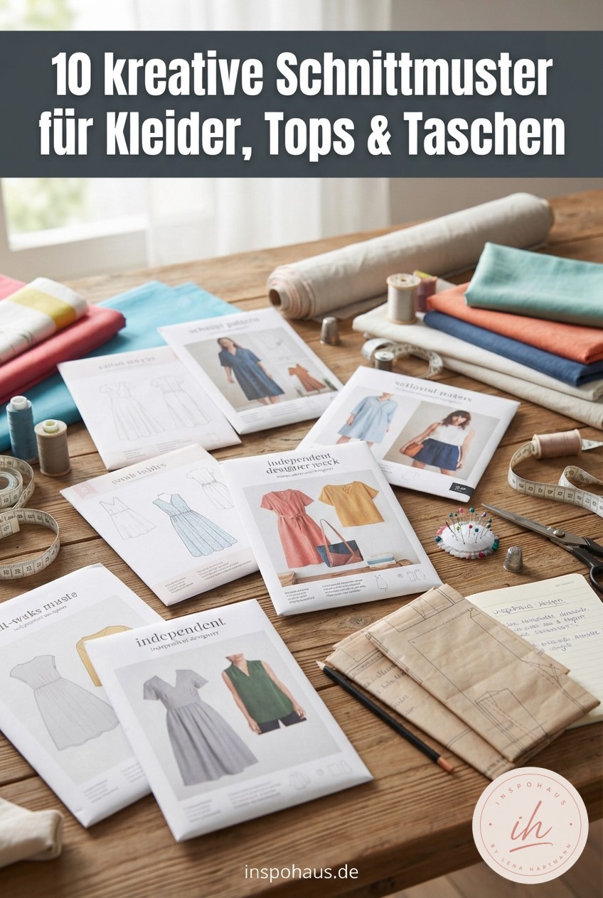 10 kreative Schnittmuster für Kleider, Tops & Taschen