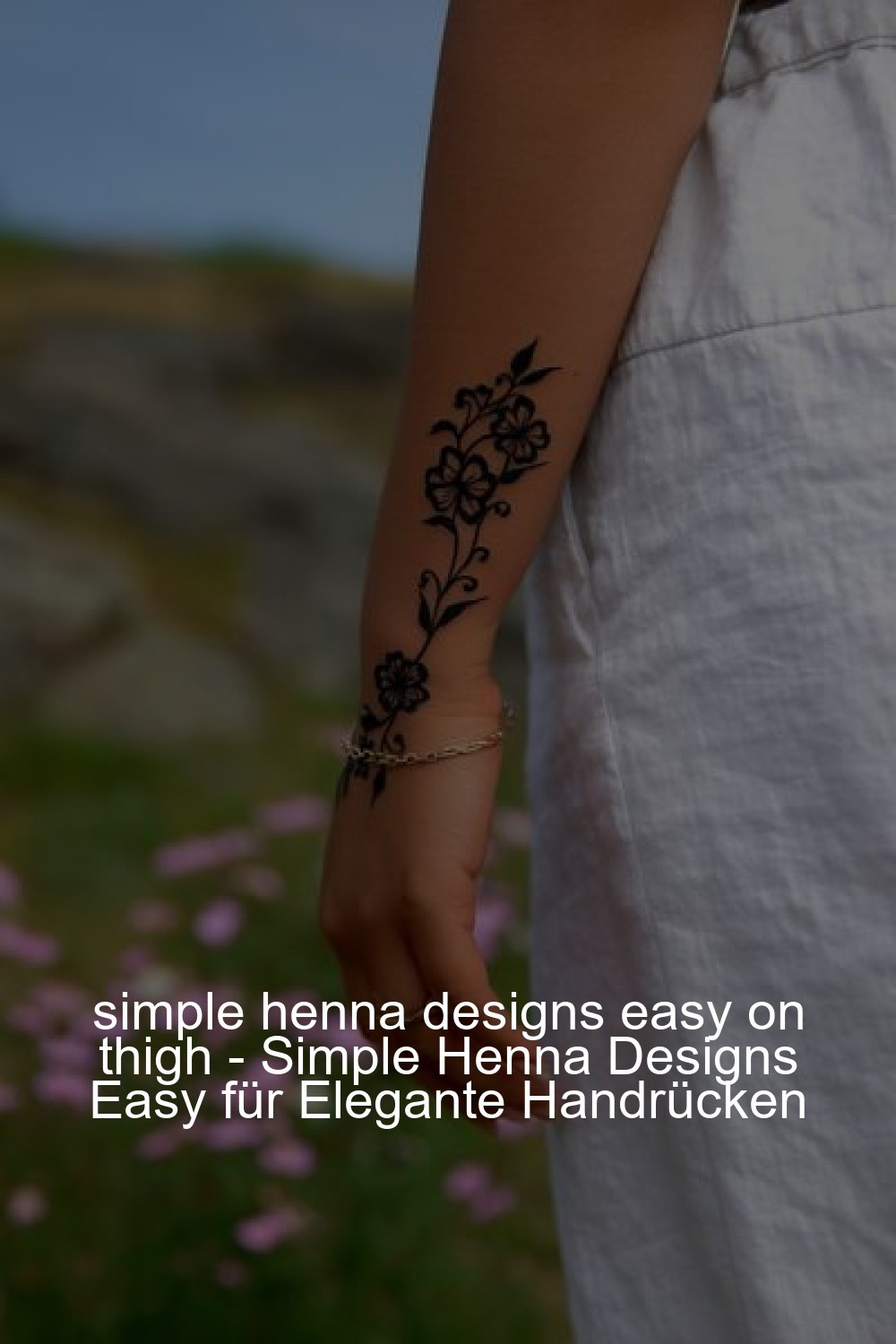 simple henna designs easy on thigh - Simple Henna Designs Easy für Elegante Handrücken