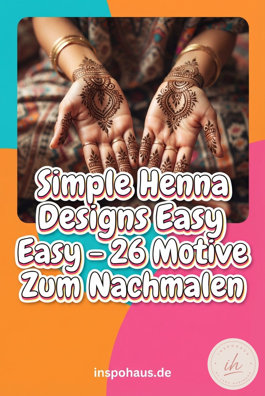Simple Henna Designs Easy - 26 Motive Zum Nachmalen