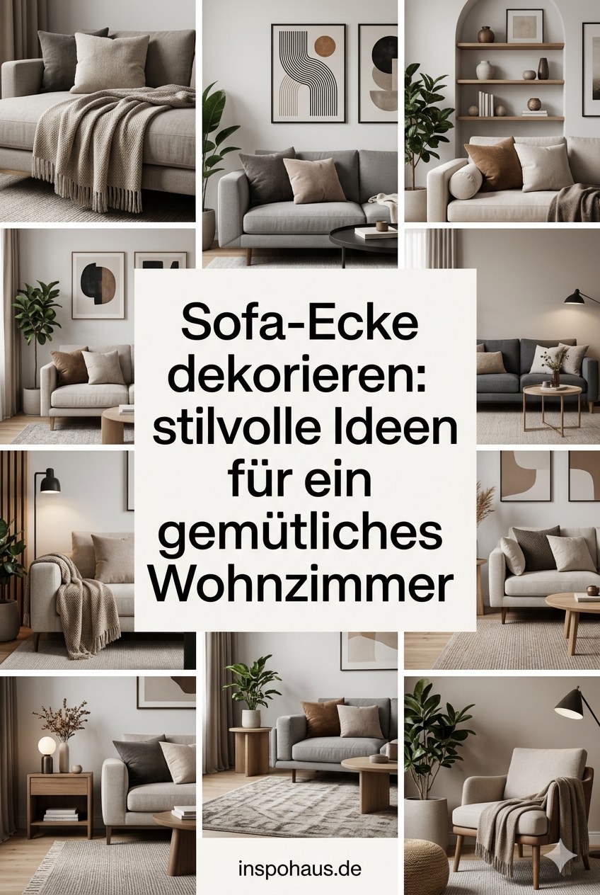 Sofa-Ecke dekorieren: 9 stilvolle Ideen für ein gemütliches Wohnzimmer