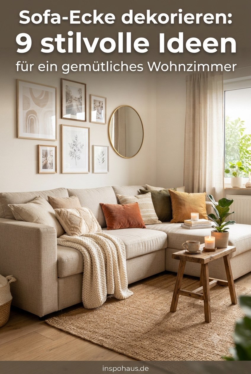 Sofa-Ecke dekorieren: 9 stilvolle Ideen für ein gemütliches Wohnzimmer