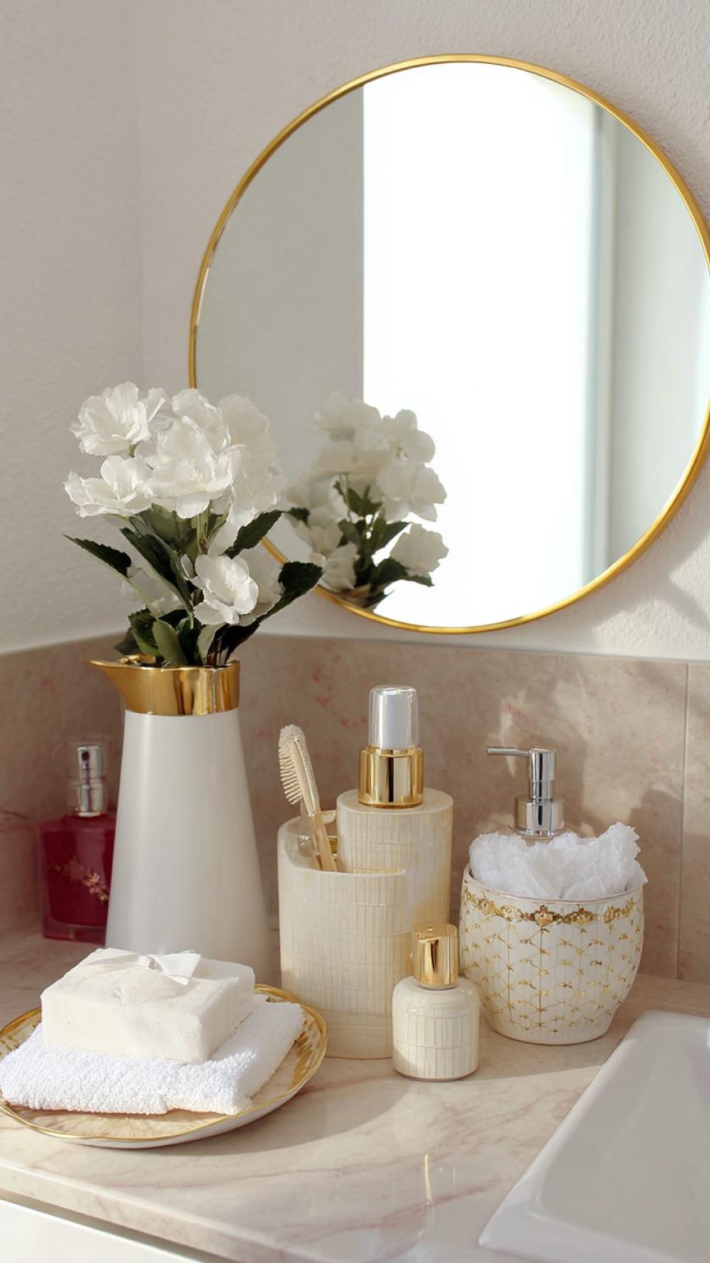 40 schicke Wege einen Badezimmerspiegel zu stylen