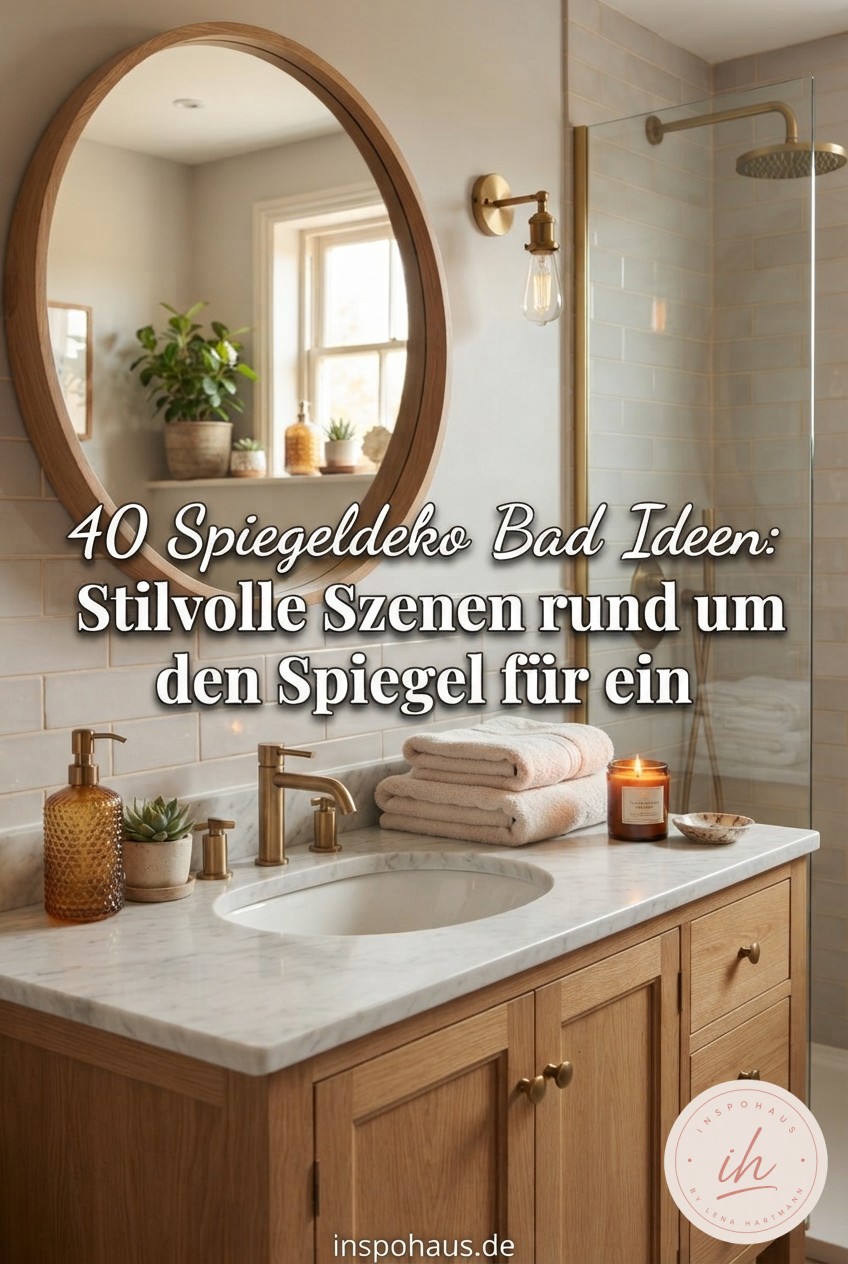 40 Spiegeldeko Bad Ideen: Stilvolle Szenen rund um den Spiegel für ein ästhetisches Badezimmer