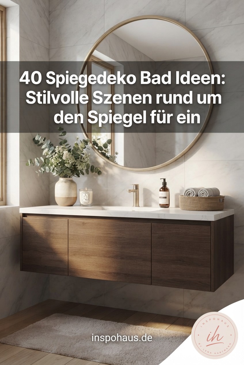 40 Spiegeldeko Bad Ideen: Stilvolle Szenen rund um den Spiegel für ein ästhetisches Badezimmer
