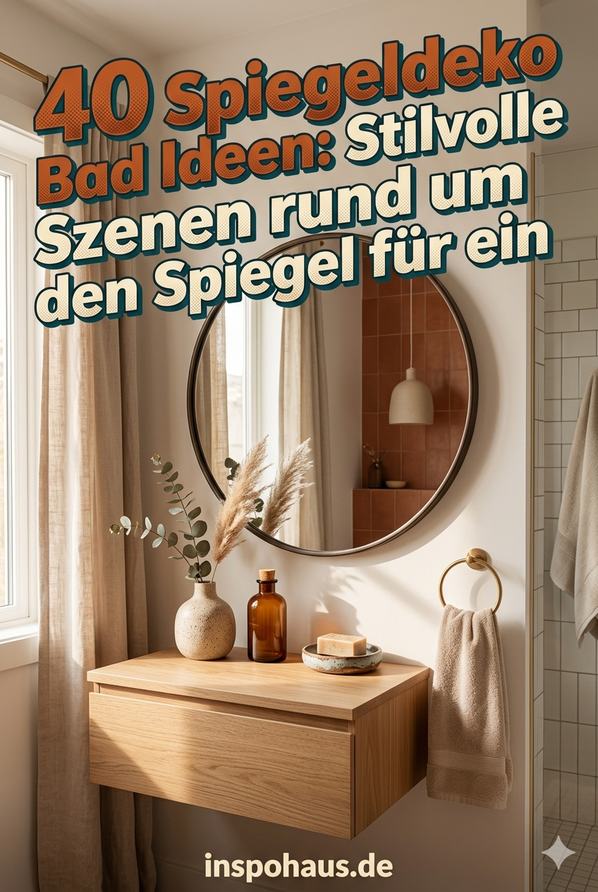 40 Spiegeldeko Bad Ideen: Stilvolle Szenen rund um den Spiegel für ein ästhetisches Badezimmer