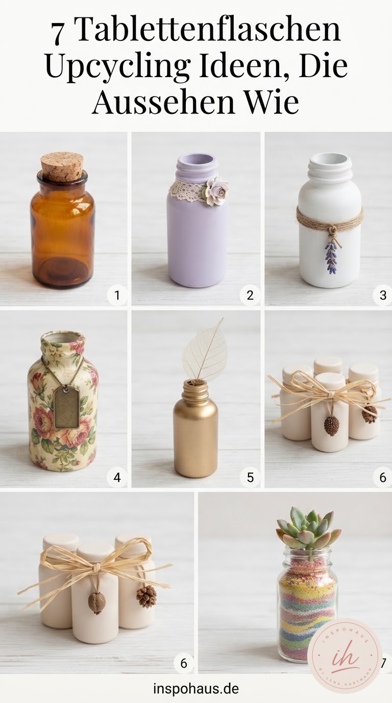 7 Tablettenflaschen Upcycling Ideen, Die Aussehen Wie
