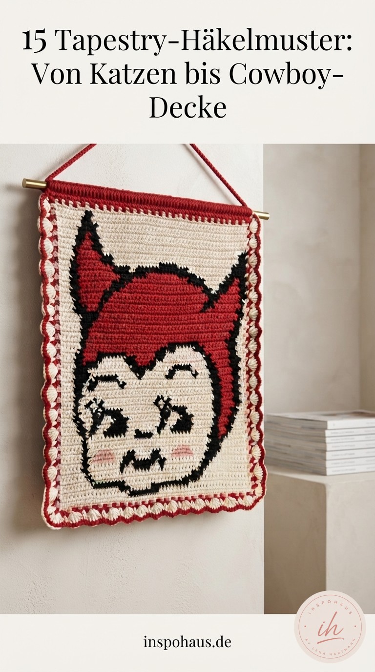 15 Tapestry-Häkelmuster: Von Katzen bis Cowboy-Decke