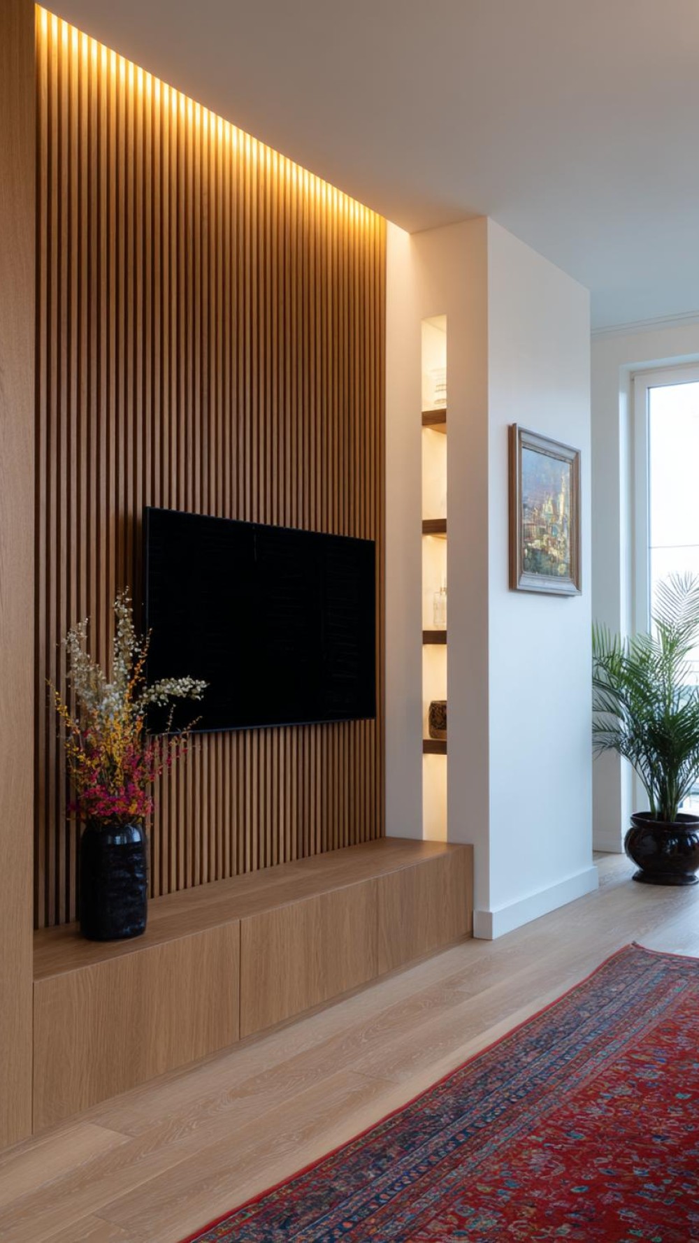 9 lebendige Designs für eine stilvolle TV Wand