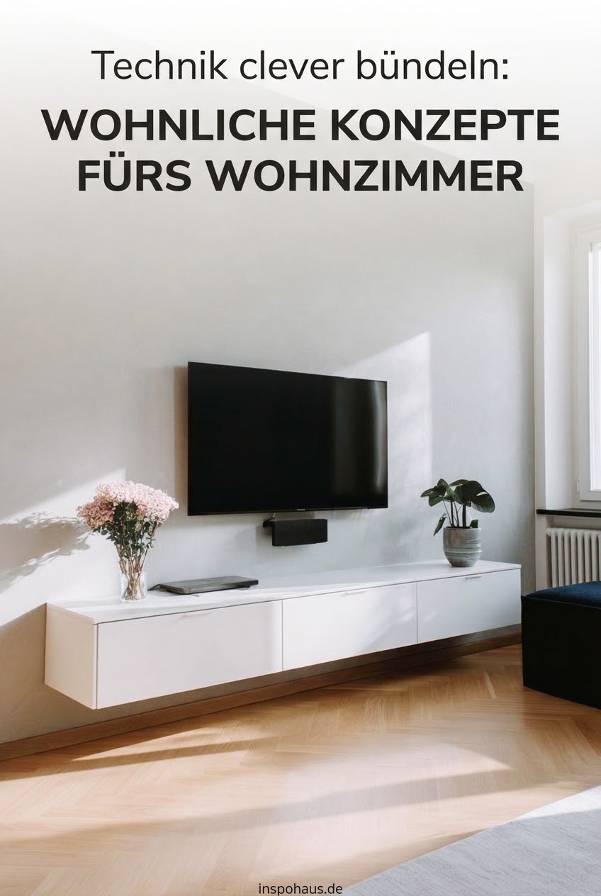 Technik clever bündeln: Wohnliche Konzepte fürs Wohnzimmer