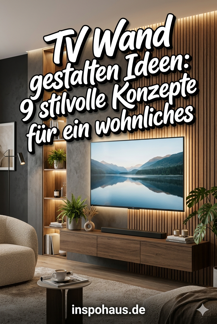 TV Wand gestalten Ideen: 9 stilvolle Konzepte für ein wohnliches Medien-Statement