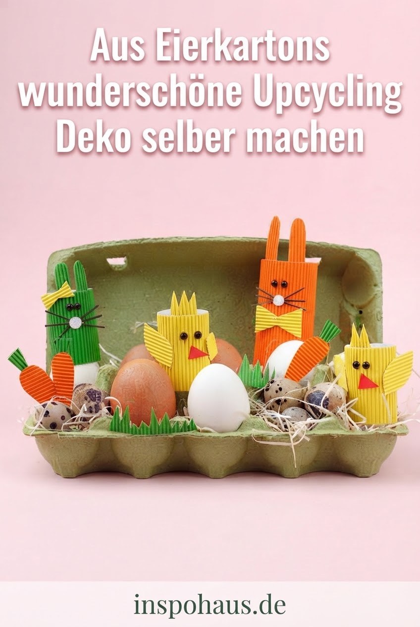 Aus Eierkartons wunderschöne Upcycling Deko selber machen