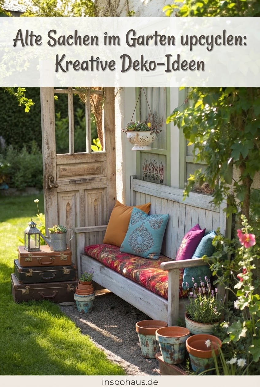Alte Sachen im Garten upcyclen: Kreative Deko-Ideen