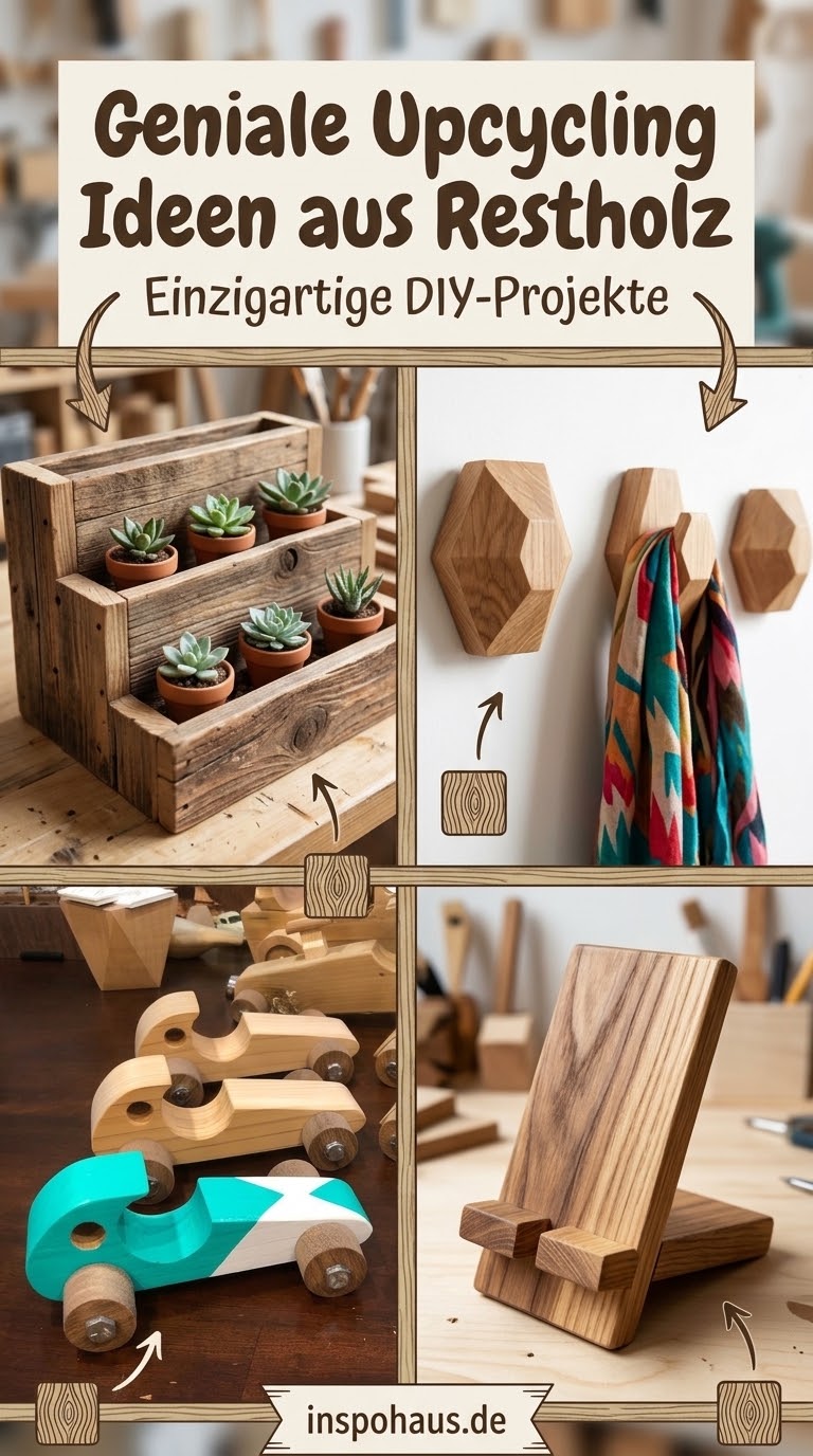 Geniale Upcycling Ideen aus Restholz