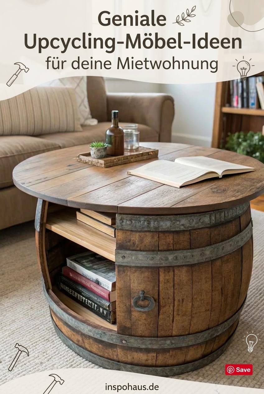 Geniale Upcycling-Möbel-Ideen für deine Mietwohnung