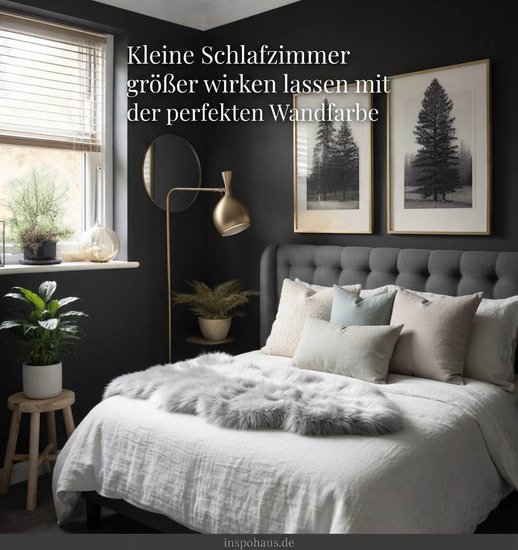 Kleine Schlafzimmer größer wirken lassen mit der perfekten Wandfarbe