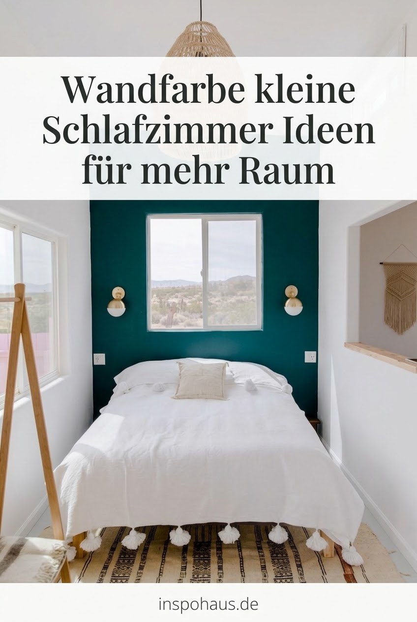 Wandfarbe kleine Schlafzimmer Ideen für mehr Raum