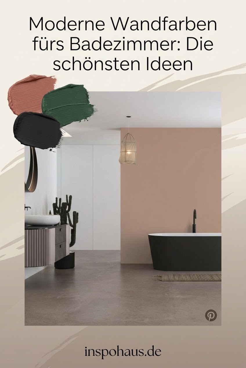 Moderne Wandfarben fürs Badezimmer: Die schönsten Ideen