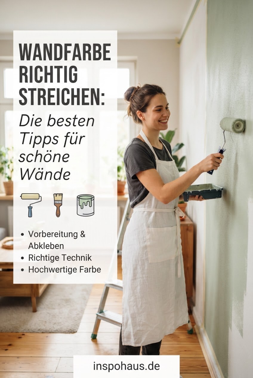 Wandfarbe richtig streichen: Die besten Tipps für schöne Wände