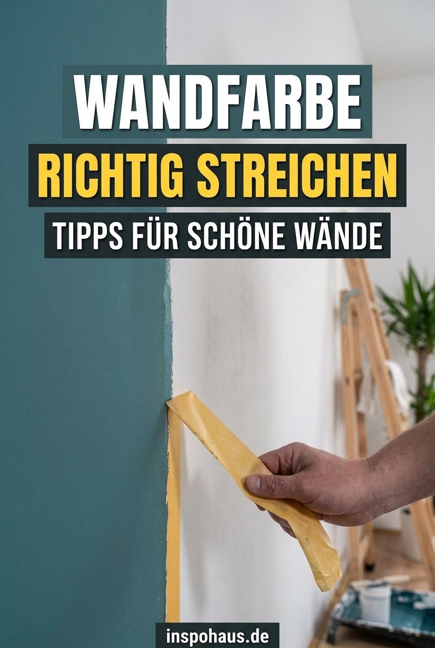 Wandfarbe richtig streichen Tipps für schöne Wände
