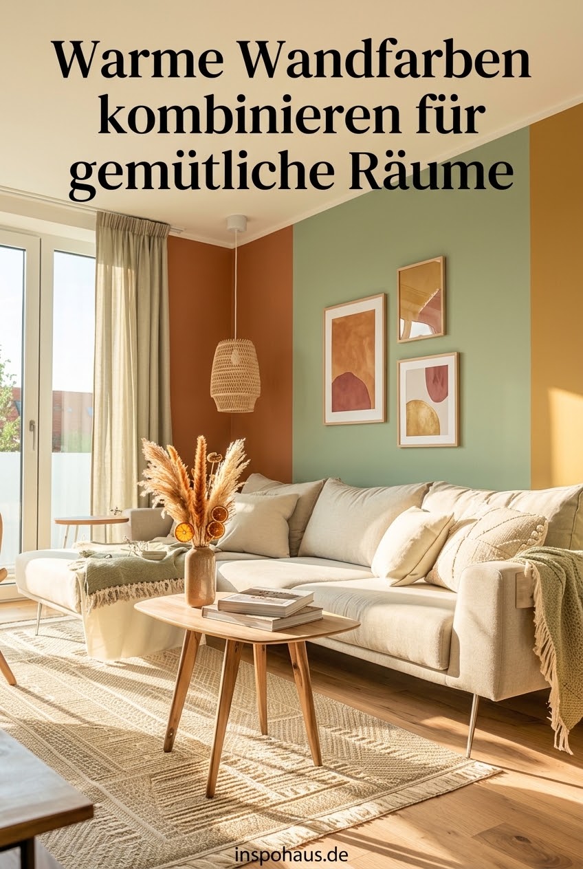 Warme Wandfarben kombinieren für gemütliche Räume