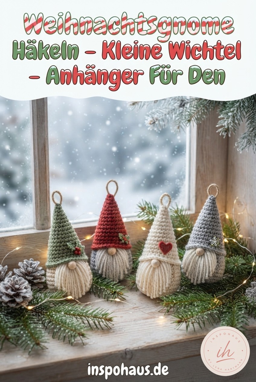 Weihnachtsgnome Häkeln - Kleine Wichtel - Anhänger Für Den
