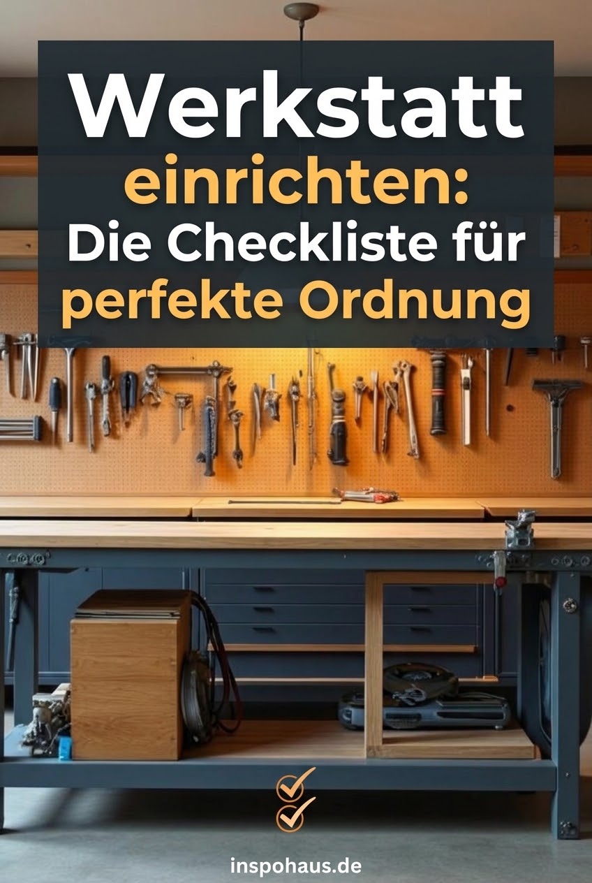 Werkstatt einrichten: Die Checkliste für perfekte Ordnung