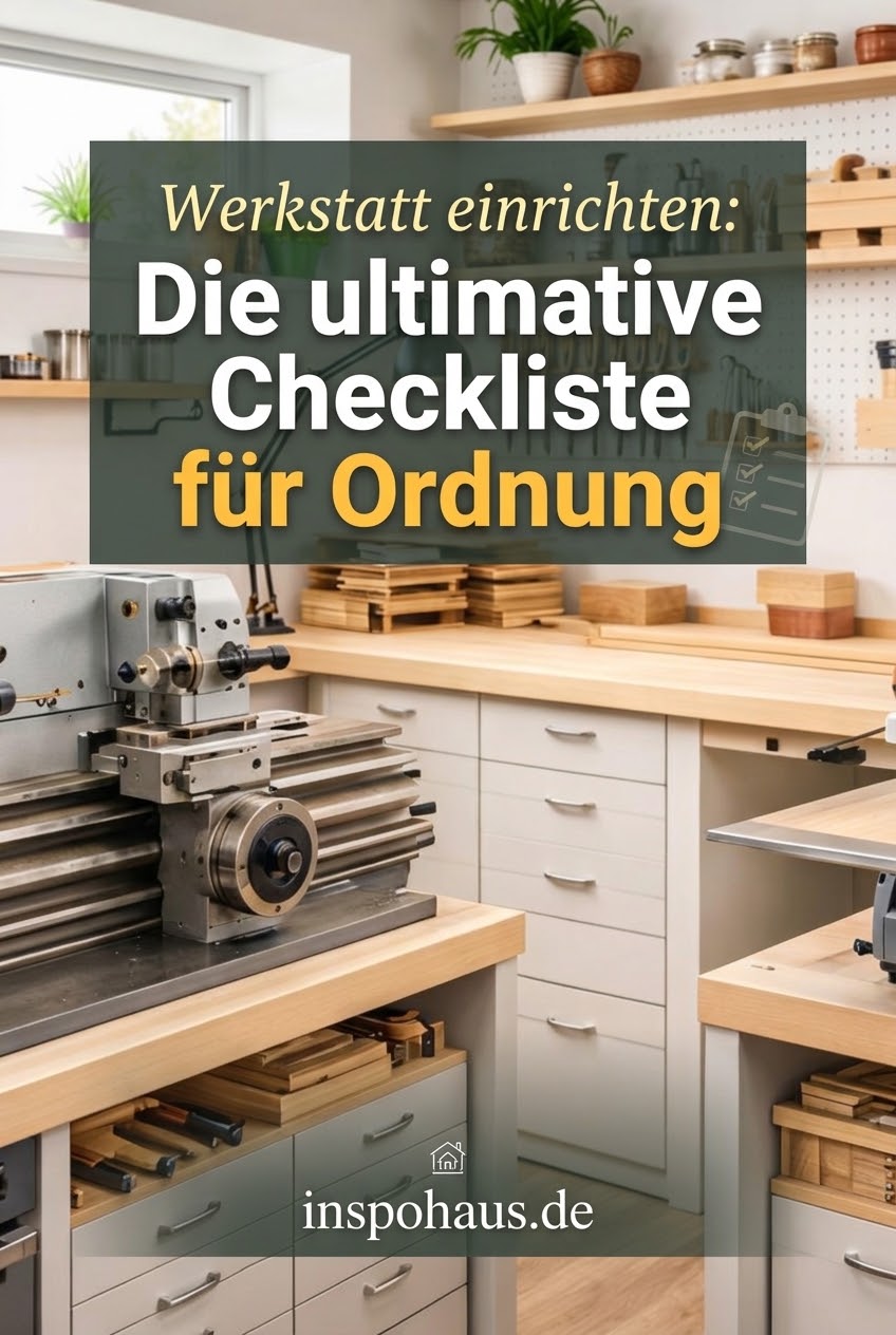 Werkstatt einrichten: Die ultimative Checkliste für Ordnung