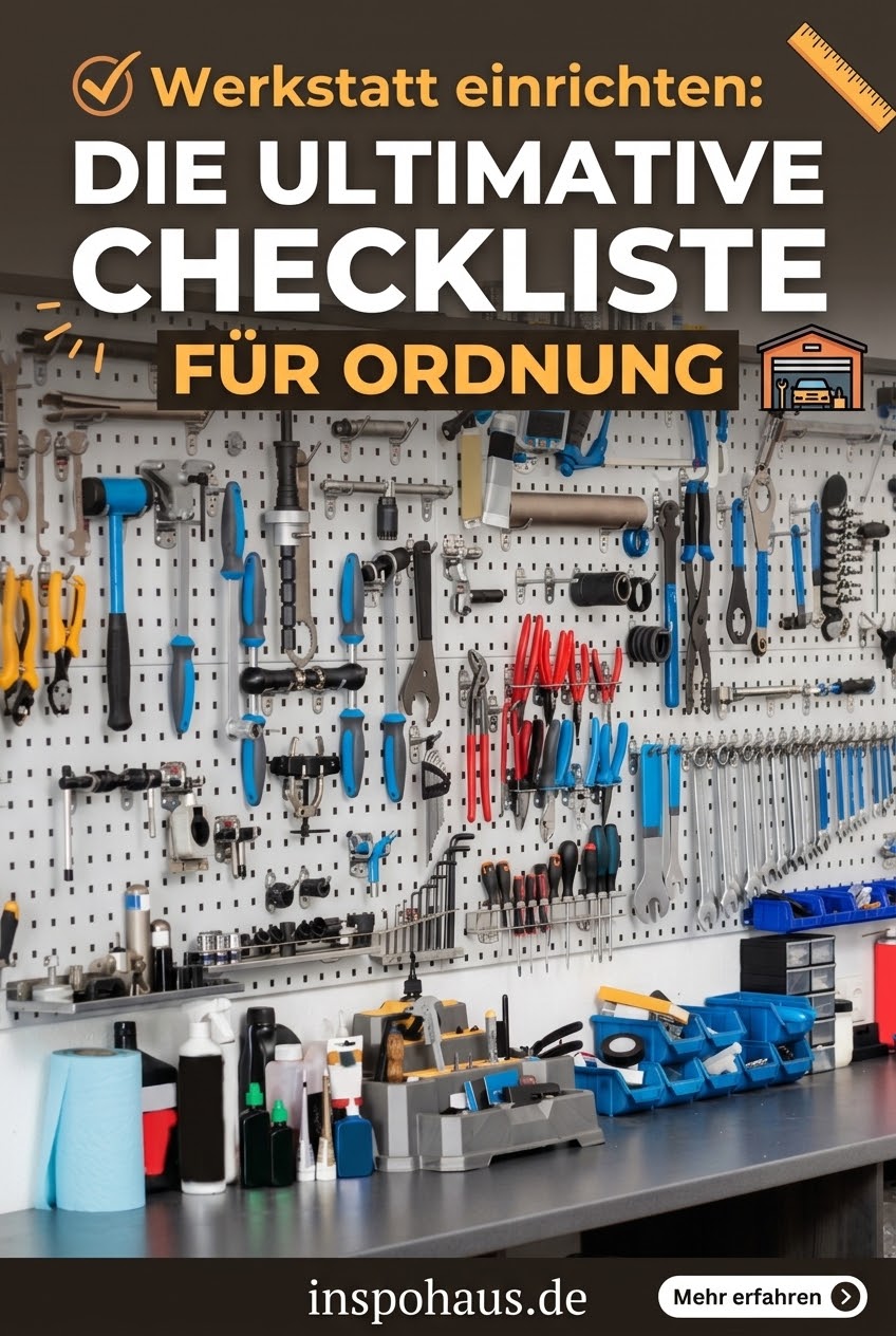Werkstatt einrichten: Die ultimative Checkliste für Ordnung