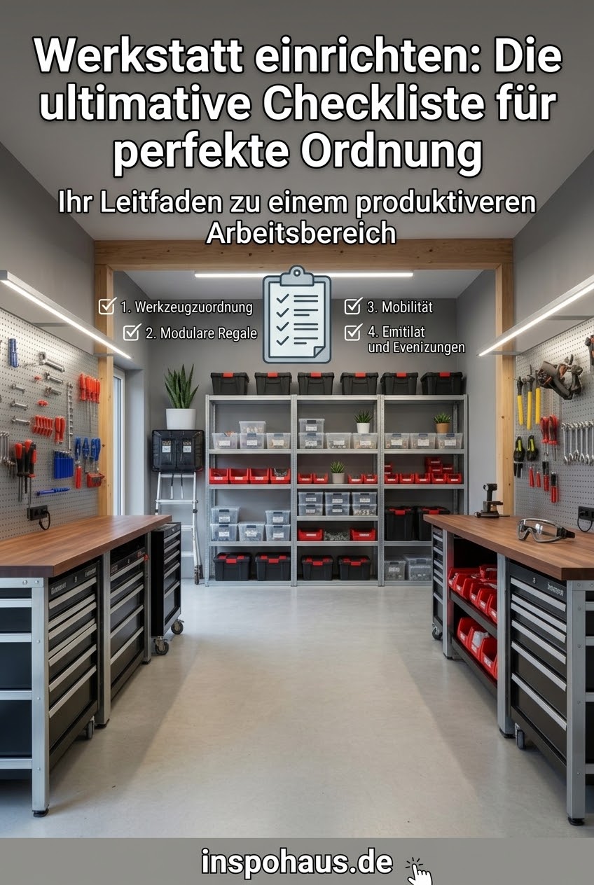 Werkstatt einrichten: Die ultimative Checkliste für perfekte Ordnung