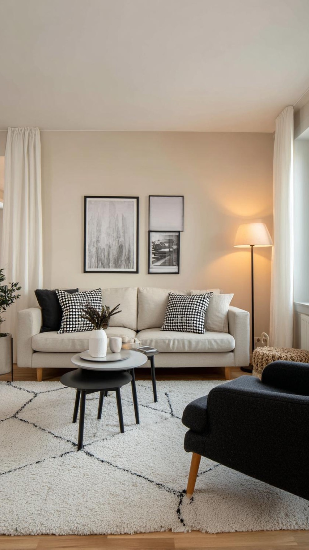 15 Harmonische Skandi Räume mit Farbe