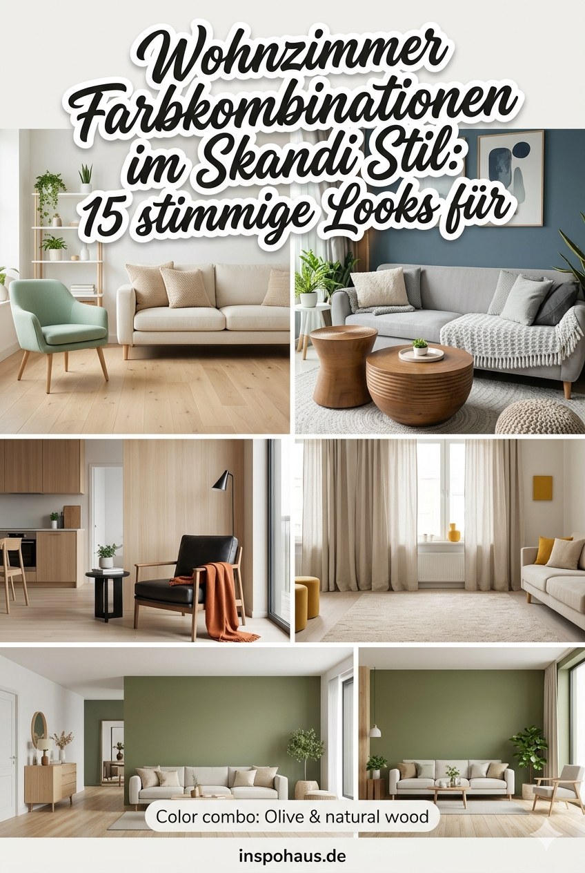 Wohnzimmer Farbkombinationen im Skandi Stil: 15 stimmige Looks für helle, ruhige Räume
