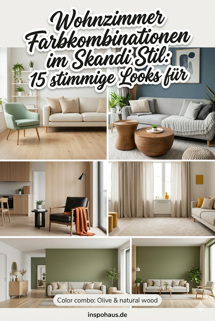 Wohnzimmer Farbkombinationen im Skandi Stil: 15 stimmige Looks für helle, ruhige Räume