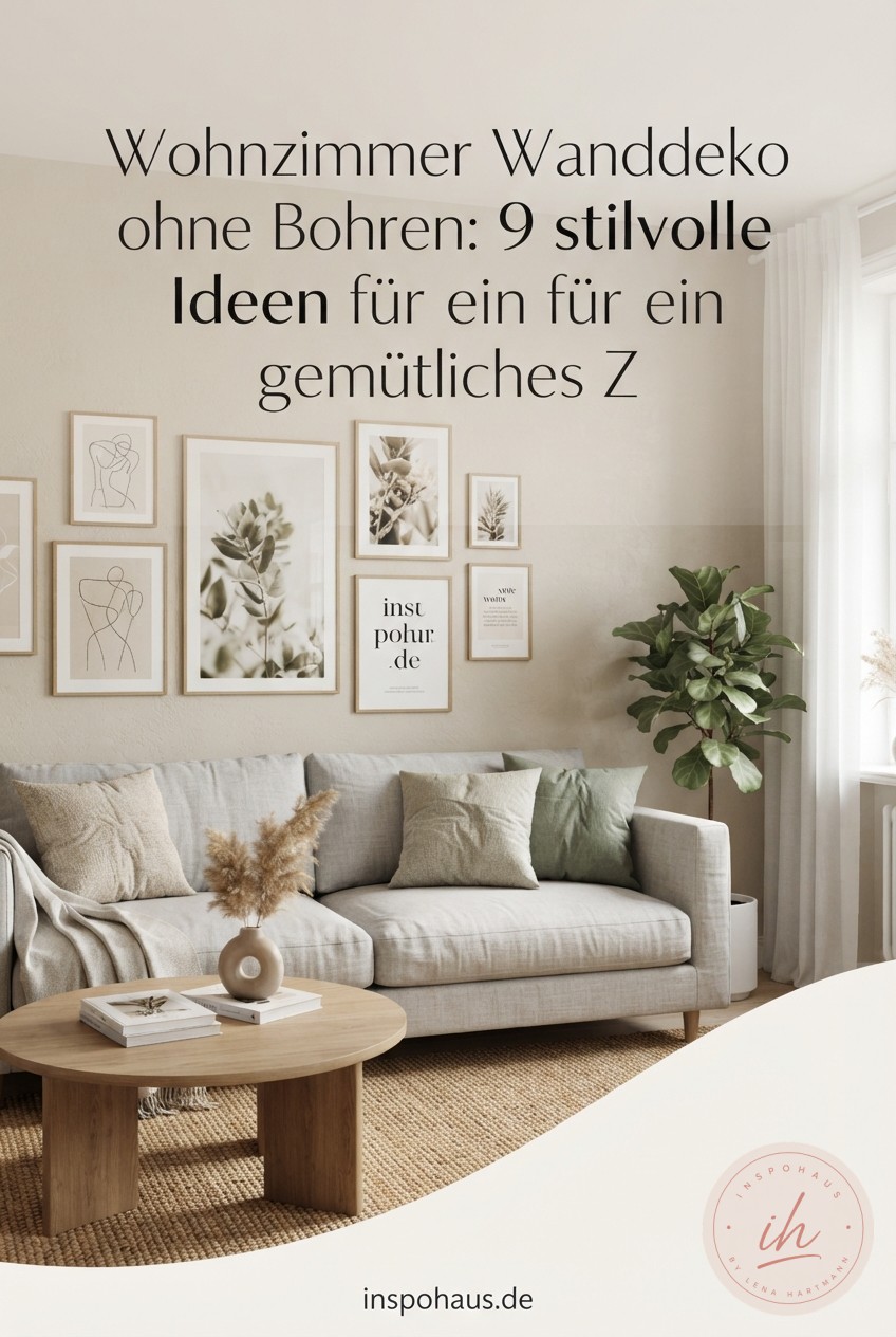 Wohnzimmer Wanddeko ohne Bohren: 9 stilvolle Ideen für ein gemütliches Zuhause