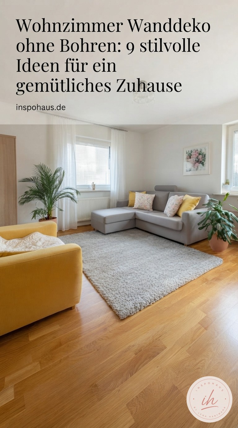 Wohnzimmer Wanddeko ohne Bohren: 9 stilvolle Ideen für ein gemütliches Zuhause
