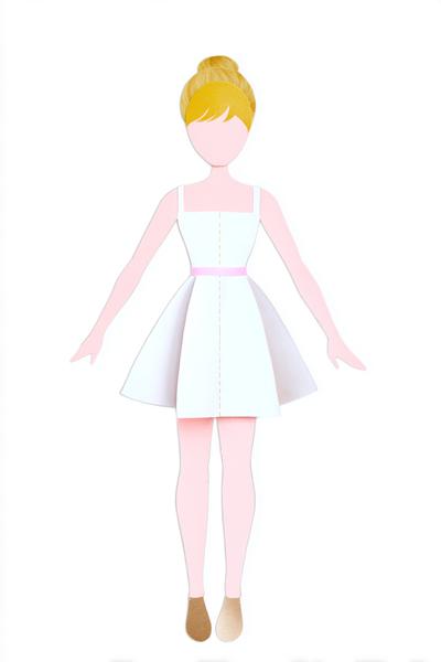 10. Sauberer Figur-Umriss mit Layering als for paper doll printable templates base ideas