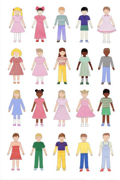 14. Klassenzimmer-Bastelmappe mit Regeln als for paper doll printable templates free ideas